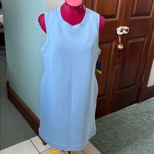 tek gear Ultracomfort Dress  sweatshirt dress  Heather Blue all seasons NWT Sz.M